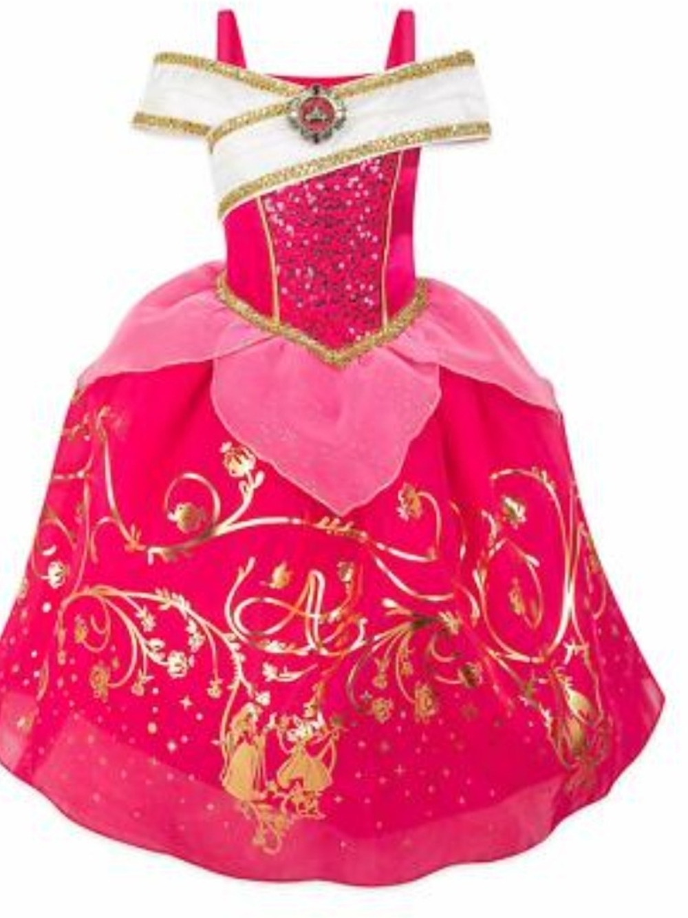 Disney Store Aurora Costume for Toddler Girl Size 5/6T